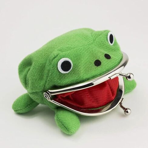 Frog purse Animal frog wallet - Frog coin purse Funny coin purse +1 Lucky coin - Coin puerse for boys in Saudi Arabia