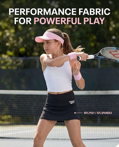 Reebok 3 Pack: Girls Skorts Athletic Dry Fit Tennis Golf Skirt with Built in Shorts Active for Kids Teens Tweens (Sizes 6-16) in Kuwait