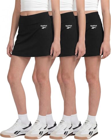Reebok 3 Pack: Girls Skorts Athletic Dry Fit Tennis Golf Skirt with Built in Shorts Active for Kids Teens Tweens (Sizes 6-16) in Kuwait