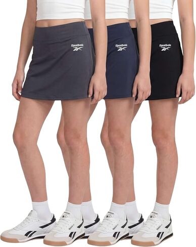 Reebok 3 Pack: Girls Skorts Athletic Dry Fit Tennis Golf Skirt with Built in Shorts Active for Kids Teens Tweens (Sizes 6-16) in Kuwait
