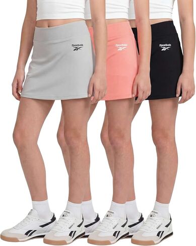 Reebok 3 Pack: Girls Skorts Athletic Dry Fit Tennis Golf Skirt with Built in Shorts Active for Kids Teens Tweens (Sizes 6-16) in Kuwait