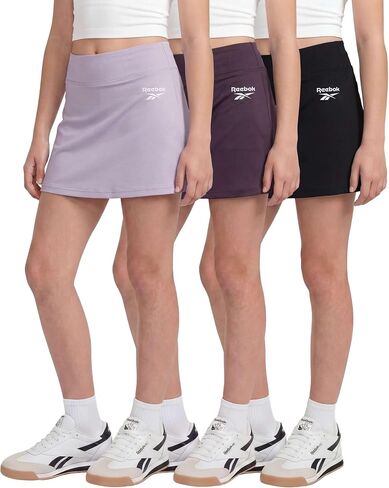 Reebok 3 Pack: Girls Skorts Athletic Dry Fit Tennis Golf Skirt with Built in Shorts Active for Kids Teens Tweens (Sizes 6-16) in Kuwait