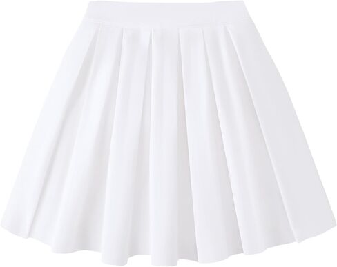 Magic Park 4-14Y Girls Pleated Skirt Kids Athletic Tennis Skorts High Waisted Skirt with Short Summer Clothes in Kuwait
