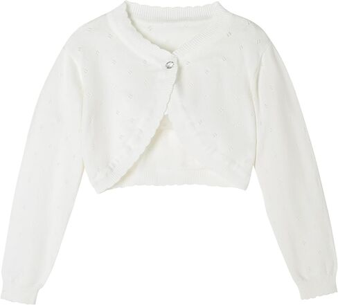 Girls Cardigan Sparkle Childrens Kids Bolero Shrug Sweater Long Sleeve in Kuwait