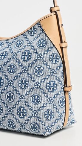 Tory Burch Women's T Monogram Denim Messenger Bag in Kuwait