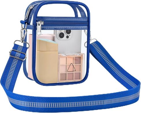 Clear Bag for Stadium Events Clear Handbag Crossbody Purse for Men Women Messenger Bag for Concerts Sports Festivals in Kuwait