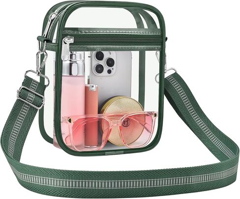 Clear Bag for Stadium Events Clear Handbag Crossbody Purse for Men Women Messenger Bag for Concerts Sports Festivals in Saudi Arabia