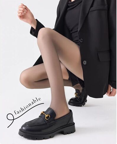 VINICUNCA Girls Fake Translucent Tights, School Uniform Leggings Under Dress Dance Stockings for Kids in Kuwait
