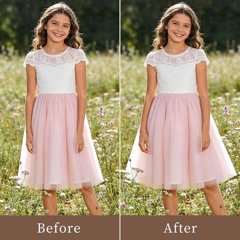 Girls Tulle Petticoat Underskirt for Dresses, Elastic Waist 3-Layer Tulle Crinoline Slip for Party, Wedding, Pageant & Dress Up in Saudi Arabia