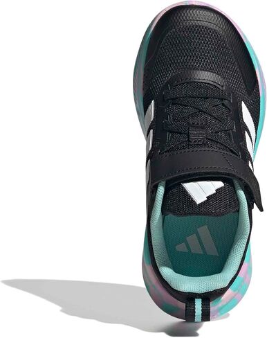 adidas Unisex-Kids Fortarun 4.0, Black/Clear Pink/Flash Aqua, 12 in Kuwait