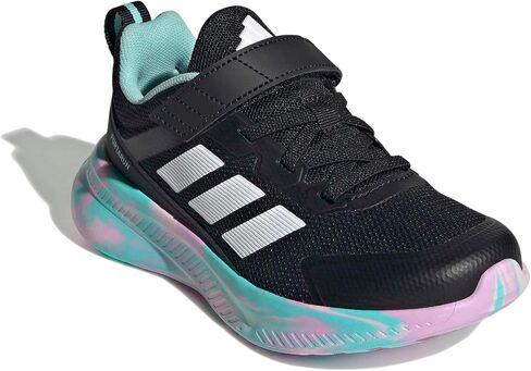 adidas Unisex-Kids Fortarun 4.0, Black/Clear Pink/Flash Aqua, 12 in Kuwait