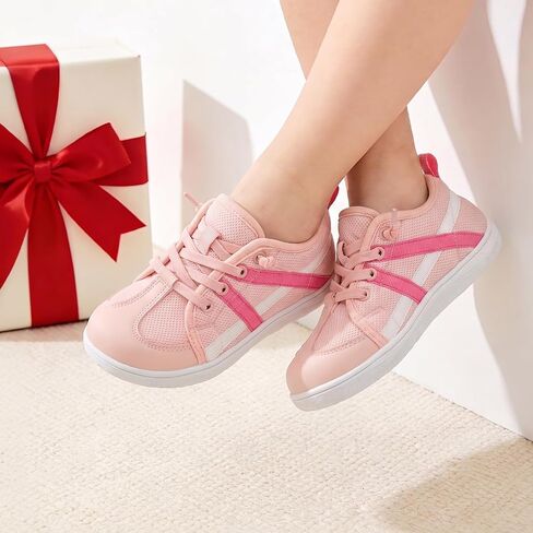Scurtain Toddler Shoes Girl Boy Wide Toe Breathable Barefoot Shoes Little Kids Slip on School Tennis Shoes Flexible Rubber Casual Flat Sneakers in Saudi Arabia