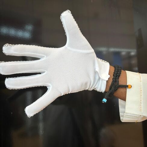Rhinestone Glove for Wen Women Kids Fans Sequin Glove (Left glove for adult) in Kuwait