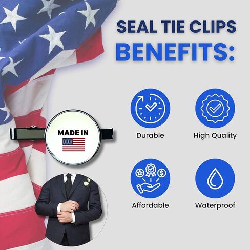 Tie Clip - State Seal Oklahoma - USA | 1.18-Inch State Flag Tie Clip | USA Flag Tie Bar for Men | Perfect for Formal Events, Business, and Gifts in Saudi Arabia