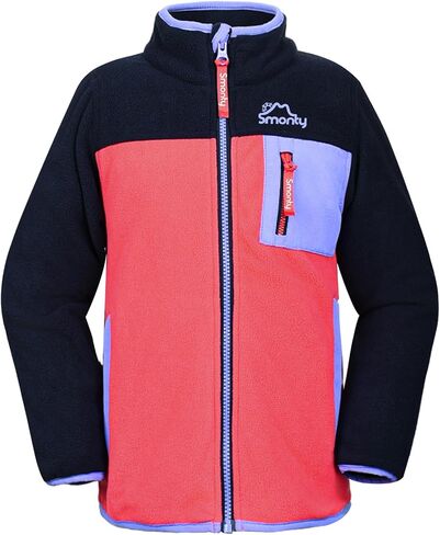 SMONTY Kids Fleece Jacket, Lightweight Zip Up Outdoor Jacket for Boys and Girls, Soft Warm Layering Coat in Saudi Arabia