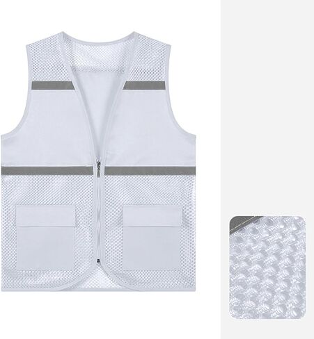 RKSTN Kids Student Reflective Safety Vest Sleeveless Jacket for Outdoor Activities Reflection Work Clothes in Saudi Arabia