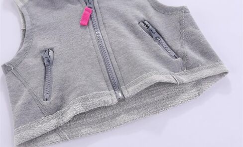 Mud Kingdom Girl Hooded Vest Lightweight Zip Front Kids Warm Vest With Pockets in Kuwait