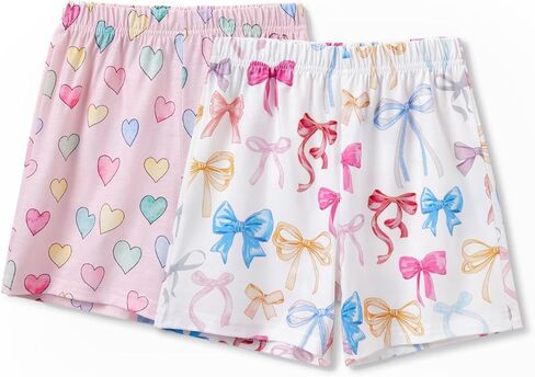 PATPAT Boys Pajama Shorts Matching Sets Soft Loungewear Short 3 Pack Summer Elastic Waist Pjs Bottom for Kids in Kuwait