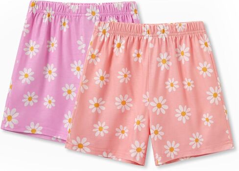 PATPAT Boys Pajama Shorts Matching Sets Soft Loungewear Short 3 Pack Summer Elastic Waist Pjs Bottom for Kids in Kuwait