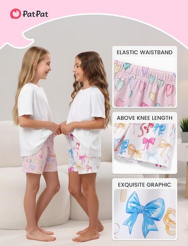 PATPAT Boys Pajama Shorts Matching Sets Soft Loungewear Short 3 Pack Summer Elastic Waist Pjs Bottom for Kids in Kuwait