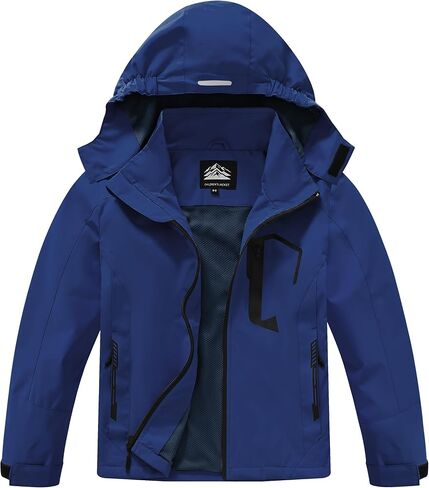 Kids Rain Jacket Boys Girls Lightweight Raincoats Kids Outdoor Windbreaker Jackets with Detachable Hood in Saudi Arabia