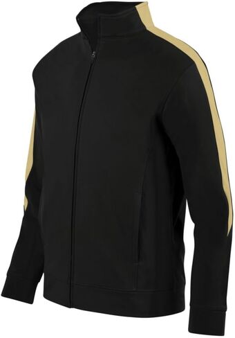 Augusta Sports Youth Medalist Jacket 2.0, Black/Vegas Gold, Small in Kuwait