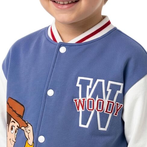 سترة الربيع للأولاد من Disney Toy Story، سترة Woody Boys Bomber، سترات قطنية للأطفال، أزرق 4 in Kuwait