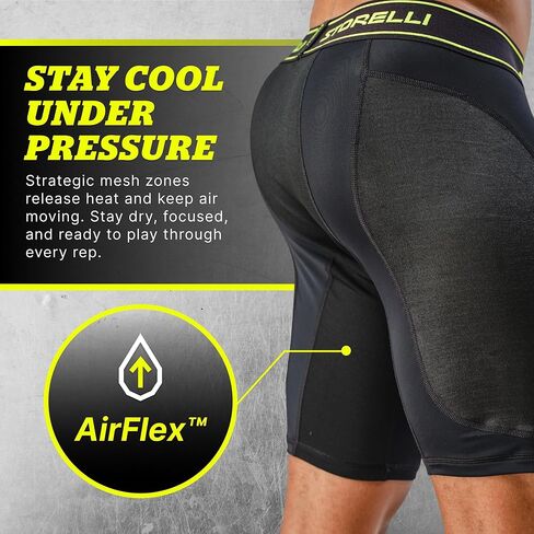 Storelli BodyShield Unisex Turf Burn Sliders, Premium Turf Burn Protection, Sweat-Wicking, UV-Resistant Athletic Undershorts in Saudi Arabia