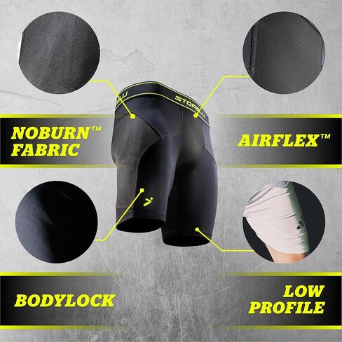 Storelli BodyShield Unisex Turf Burn Sliders, Premium Turf Burn Protection, Sweat-Wicking, UV-Resistant Athletic Undershorts in Saudi Arabia