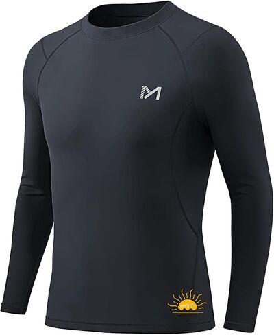 Youth Boys Compression Shirt UPF 50+,Quick Dry Baseball Shirts Kids Athletic Soccer Base Layer Tops in Saudi Arabia