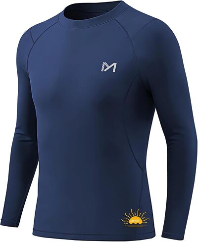 Youth Boys Compression Shirt UPF 50+,Quick Dry Baseball Shirts Kids Athletic Soccer Base Layer Tops in Saudi Arabia