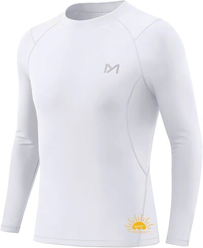 Youth Boys Compression Shirt UPF 50+,Quick Dry Baseball Shirts Kids Athletic Soccer Base Layer Tops in Saudi Arabia