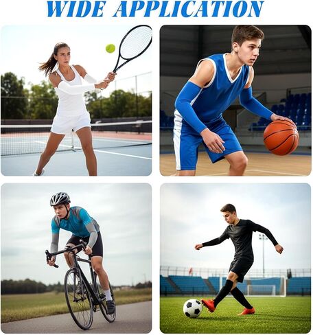 Vin Beauty 4 Pairs Kids Arm Sleeves, UV Sun Protection Cooling Arm Sleeves, Compression Breathable Elastic Sleeve for Youth Boys Girls Basketball Football Baseball Volleyball Sports Outdoor in Kuwait