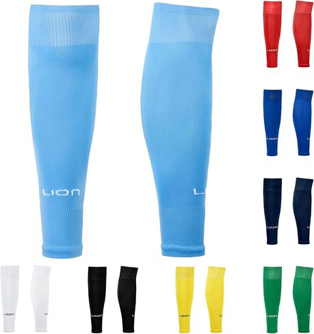 Lion Sportswear Kids Youth Elite Match Soccer Leg Sleeves – Pre Cut Sock Sleeves for Grip Socks - Multiple Colors Available in Kuwait