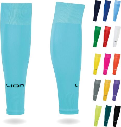 Lion Sportswear Kids Youth Elite Match Soccer Leg Sleeves – Pre Cut Sock Sleeves for Grip Socks - Multiple Colors Available in Kuwait