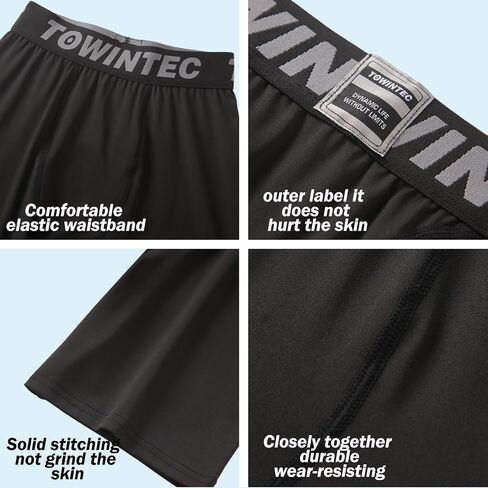 Youth Boys Compression Shorts Kids Tight Base Layer Breathable Childrens Underpants Workout Under Short Underwear in Saudi Arabia