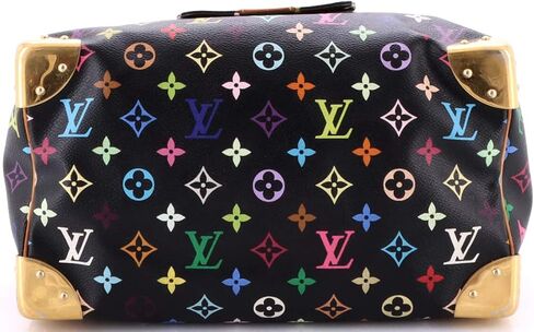 Louis Vuitton Pre-Loved Speedy Handbag Monogram Multicolor 30, Black in Saudi Arabia