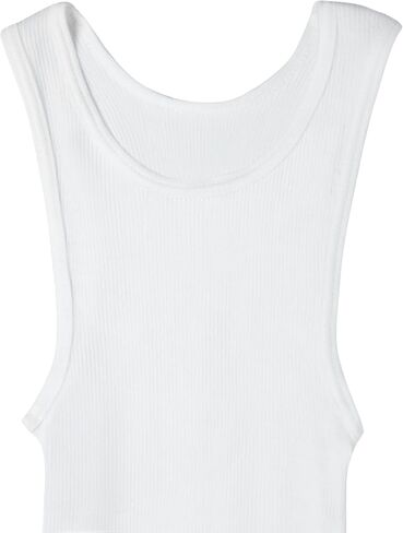 مجموعة قمصان Hanes Baby White Tank Tops Pack، 7 قطع، ملابس أطفال قطنية ناعمة، قمصان داخلية للأولاد، ماصة للرطوبة in Kuwait