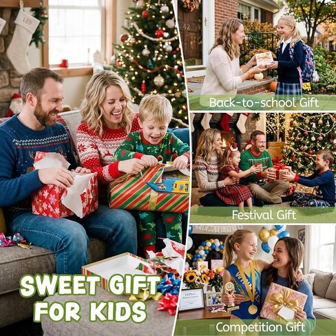 American Trends 4 Pairs Kids Soccer Baseball Socks Youth Boys Girls Long Striped Socks with Soccer Gifts in Kuwait