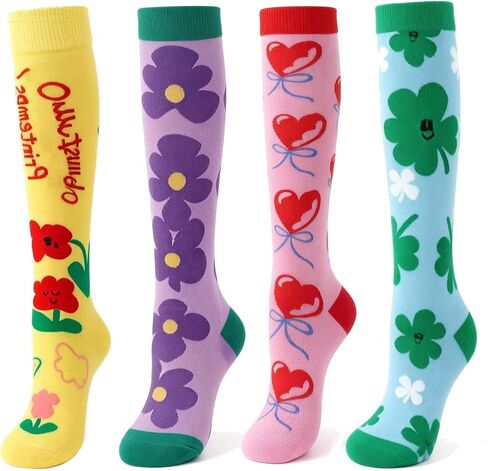 Boys knee high socks Cute patterned knee socks for girls Soft cotton Fun football socks For Kids in Saudi Arabia