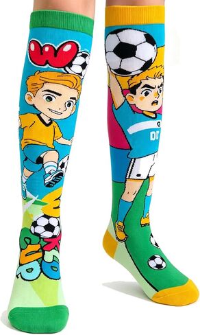 Boys knee high socks Cute patterned knee socks for girls Soft cotton Fun football socks For Kids in Saudi Arabia