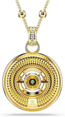 Swarovski Symbolica Gold-Tone Plated Evil Eye Pendant for Unisex, Medium, Multicolor, 42-52 cm in Saudi Arabia