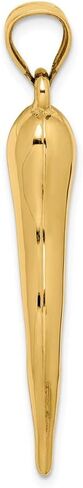 Sonia Jewels 14k Yellow Gold Cornicello Italian Horn Protection Pendant Charm in Kuwait