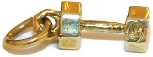 Dumbbell Charm Pendant 14k Yellow Gold!! in Kuwait