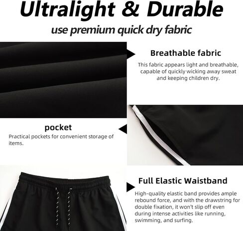 Hill & Sea Girls Swim Shorts Trunks 2 in 1 Bathing Suits Kids Quick Dry Boardshort Bottoms Swimming Swimwear in Saudi Arabia