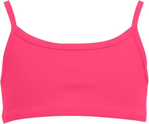 Girls Bathing Suit Top, UPF 50+ Spaghetti Strap Stretchy Bikini Top for Girls Quick-Drying Swimwear Beach Outfits in Saudi Arabia