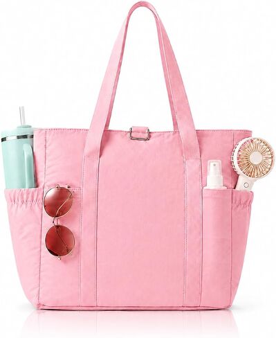 Tote Bag for Women, 26L Capacity Travel Purses Work Bag, Small Zipper Tote Bag for Travel Nurse Gym Teacher in Kuwait