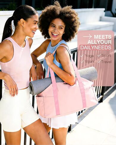 Tote Bag for Women, 26L Capacity Travel Purses Work Bag, Small Zipper Tote Bag for Travel Nurse Gym Teacher in Kuwait