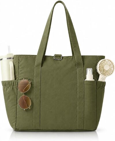 Tote Bag for Women, 26L Capacity Travel Purses Work Bag, Small Zipper Tote Bag for Travel Nurse Gym Teacher in Kuwait