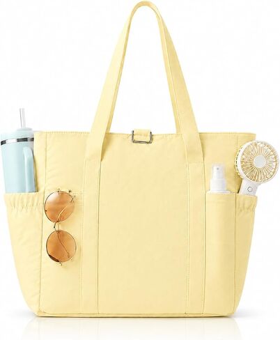 Tote Bag for Women, 26L Capacity Travel Purses Work Bag, Small Zipper Tote Bag for Travel Nurse Gym Teacher in Kuwait